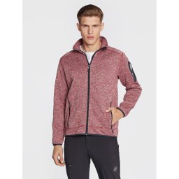 CMP Polár kabát 3H60747N Piros Regular Fit
