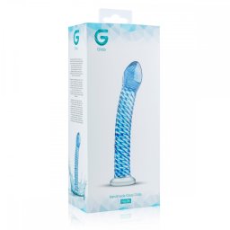 Gildo No.5 hajlított, spirálos felületű üvegdildó.