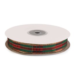 Kockás szalag lurexszel szélessége 15 mm