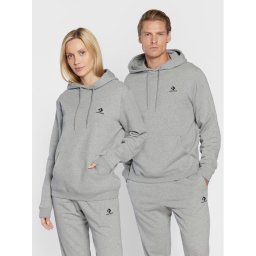 Converse Pulóver Unisex Go-To Embroidered Star Chevron 10024509-A06 Szürke Standard Fit