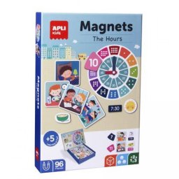 Mágneses készségfejlesztő készlet, 96 db, APLI \Kids\, órák [96 db]