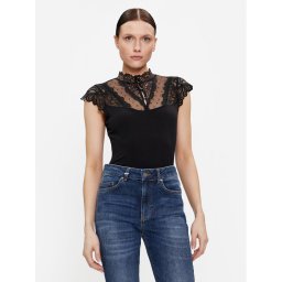 Morgan Blúz 241-DANTI Fekete Slim Fit