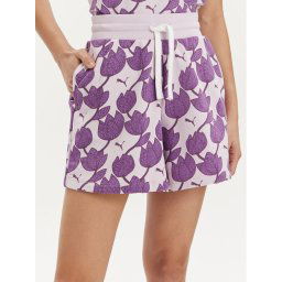 Puma Sport rövidnadrág Ess+ Blossom 679352 Lila Relaxed Fit