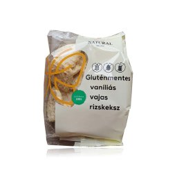 Natural gluténmentes Vaníliás Vajas Rizskeksz 100 g