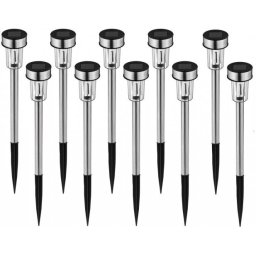 Leszúrható napelemes kerti lámpa 10 db színes RGB