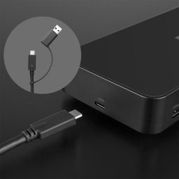 LINDY USB Type C & A Hybrid Laptop dokkoló állomás