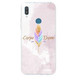 Átlátszó szilikon tok az alábbi mobiltelefonokra Huawei Y6 2019 - Carpe Diem