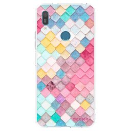 Átlátszó szilikon tok az alábbi mobiltelefonokra Huawei Y6 2019 - Colorful roof