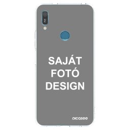 Átlátszó szilikon tok az alábbi mobiltelefonokra Huawei Y6 2019 - Saját fotó/motívum