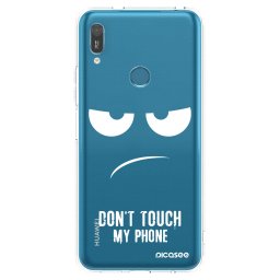 Átlátszó szilikon tok az alábbi mobiltelefonokra Huawei Y6 2019 - Don't Touch My Phone