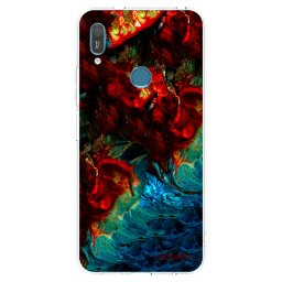 Átlátszó szilikon tok az alábbi mobiltelefonokra Huawei Y6 2019 - Universe