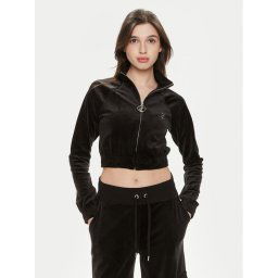 Juicy Couture Pulóver Tasha JCWCT24306 Fekete Slim Fit