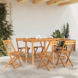 vidaXL kihúzható tömör tíkfa kerti asztal 110-160 x 80 x 75 cm