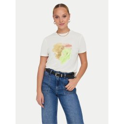 ONLY Póló 15303212 Fehér Regular Fit