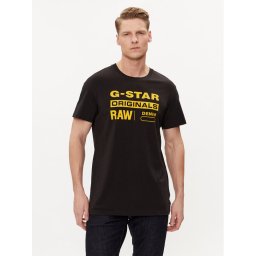 G-Star Raw Póló Graphic 8 R T S\s D14143-336-6484 Fekete Regular Fit