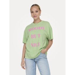 ONLY Póló Rilly 15316994 Zöld Regular Fit