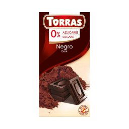 Torras étcsokoládé hozzáadott cukor nélkül, édesítőszerrel 75g