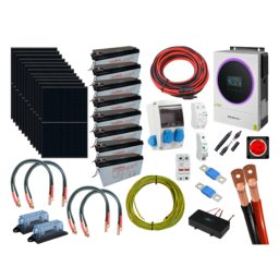 Szigetüzemű napelem rendszer komplett szett 12x455W napelem panel