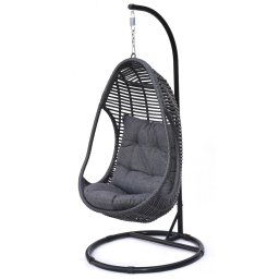 Rojaplast Cali exkluzív polyrattan függőszék, talppal, antracit