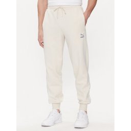 Puma Melegítő alsó T7 624329 Ekru Regular Fit