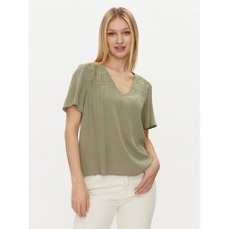 Vila Póló Mesa 14092019 Zöld Regular Fit