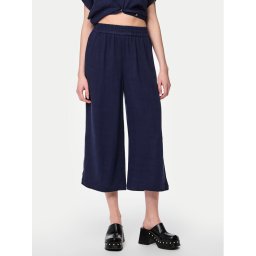 Pieces Culotte nadrág Vinsty 17124361 Sötétkék Wide Leg