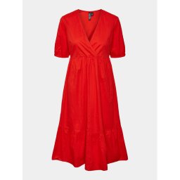 Pieces Nyári ruha Manon 17147660 Piros Regular Fit