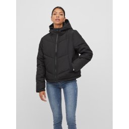 Vila Pehelykabát Nilly 14075111 Fekete Relaxed Fit