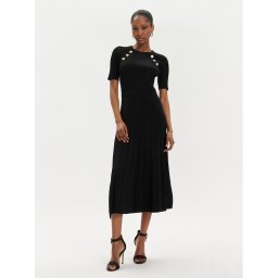 MICHAEL Michael Kors Kötött ruha MS480U033D Fekete Regular Fit