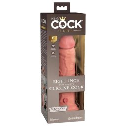 King Cock Elite 8 - tapadókorongos, élethű dildó (20 cm, testszínű)