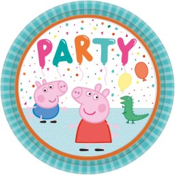 Peppa Pig, tányér 23 cm, 8 db/cs