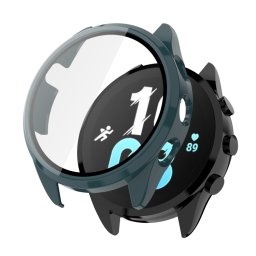 PC TELJES BORÍTÁS Műanyag borítás üveggel Garmin Forerunner 165 zöldhöz