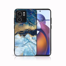 PROTEMIO MY ART Védőburkolat Motorola Edge 40 BLUE MARBLE (141) készülékhez