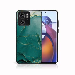 PROTEMIO MY ART Védőburkolat Motorola Edge 40 GREEN MARBLE (145) készülékhez
