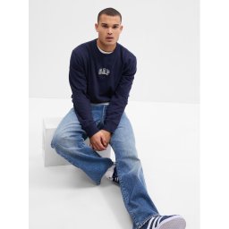 Gap Pulóver 753777-01 Sötétkék Regular Fit