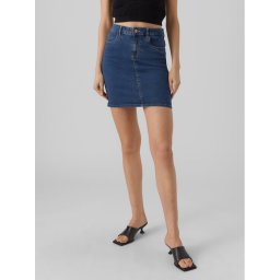 Vero Moda Farmer szoknya Luna 10279491 Kék Regular Fit