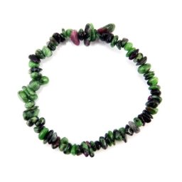 Rubin zoisit splitter szemcse karkötő