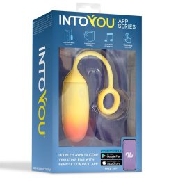 IntoYou - vibrációs tojás (APP-os) (sárga)