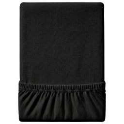 Jersey fekete lepedő EXCLUSIVE 90x200 cm