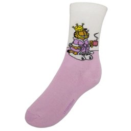 Garfield mintás zokni Mamuszos király (világoslila)