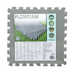 Bestway medence alátét puzzle szivacs szürke 50x50cm 2,25m2 9db 58639