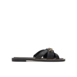 MICHAEL Michael Kors Papucs Tiffanie Flat Slide 40S4TFFS1D Fekete