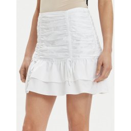 Guess Miniszoknya Zoe W4GD86 WAF10 Fehér Flare Fit