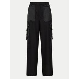 DKNY Szövet nadrág P3JKNV51 Fekete Straight Leg