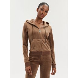 Juicy Couture Pulóver Rodeo Robertson JCBAS223822 Barna Slim Fit