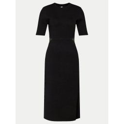 DKNY Kötött ruha P4AUAN33 Fekete Slim Fit
