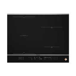DPI7684XS - De Dietrich indukciós főzőlap, 65 cm, 4 Booster zóna, horiZone funkció, fa vágódeszka, fekete/inox
