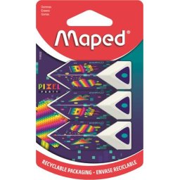 MAPED Radír, MAPED "Pixel Party Pyramid ", 3 darab