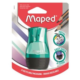 MAPED Hegyező, kétlyukú, tartályos, MAPED "Tonic", vegyes színek