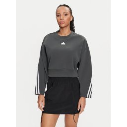 adidas Pulóver Future Icons 3-Stripes IS3879 Zöld Loose Fit
